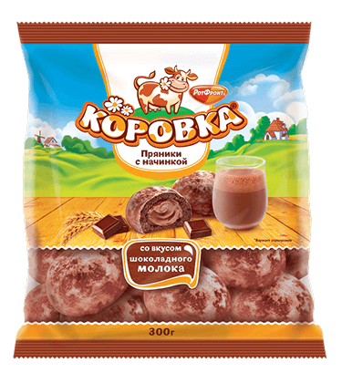 Пряники «Коровка со вкусом шоколадного молока»